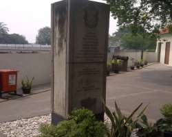 While you are at the tower, you are at 0 kilometers from Jakarta. There is a stone slab in the front yard which denotes 0 points of Batavia and 7 cann